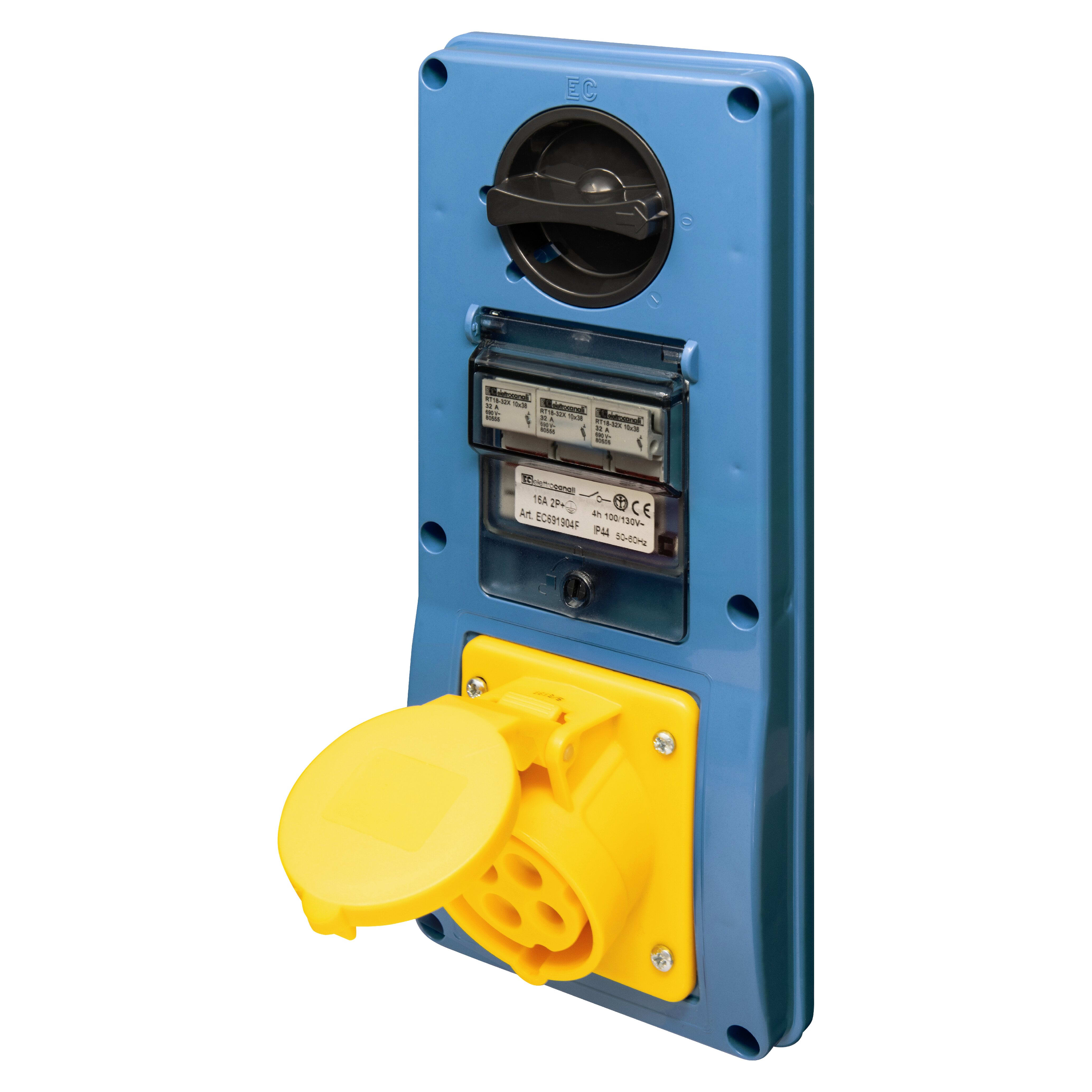 ELETTROCANALI SRL ETNEC691904 PRESA IVSBF SENZA FONDO IP44 110V 2P+T 1