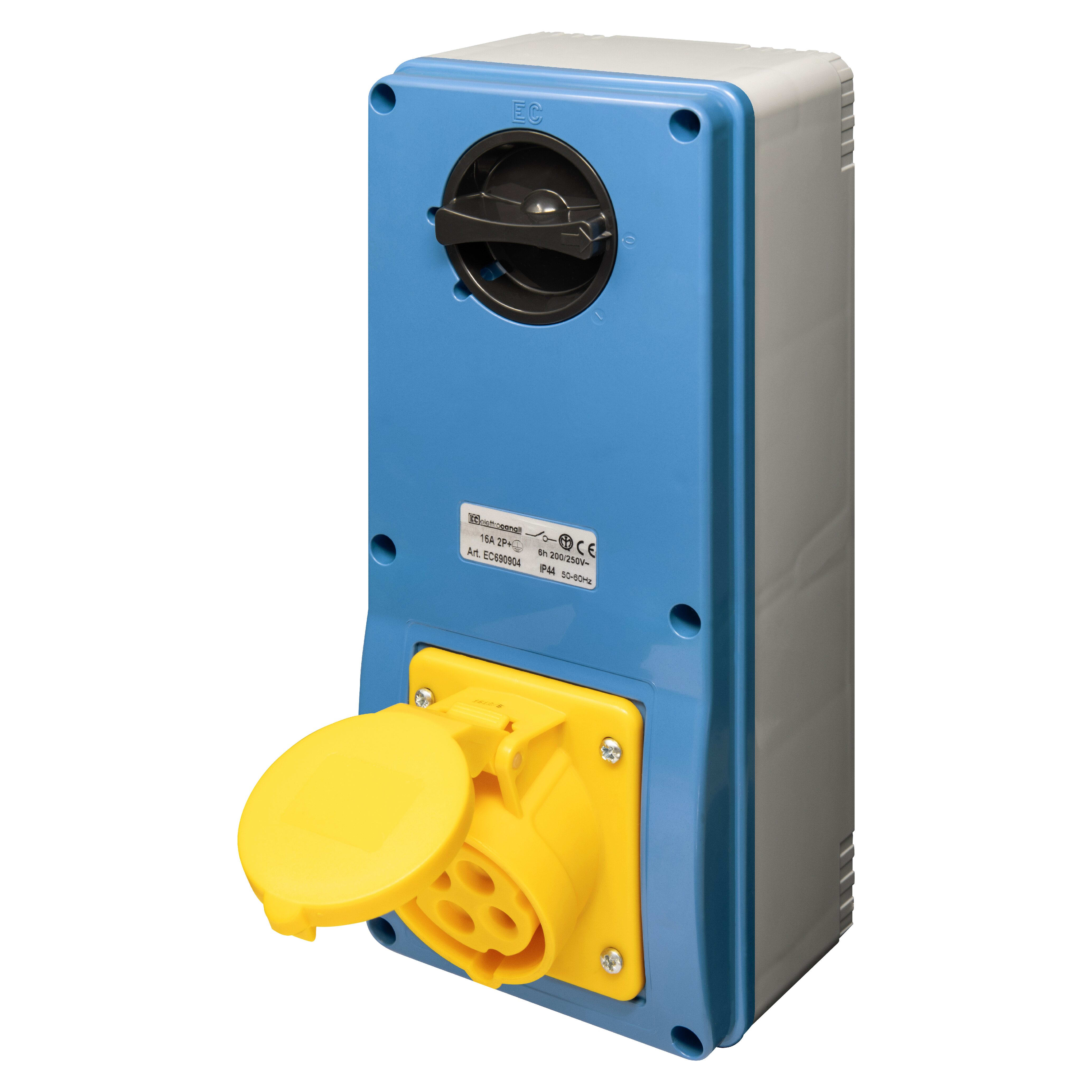 ELETTROCANALI SRL ETNEC6919041 PRESA IVSBF CON FONDO IP44 110V 2P+T 16A