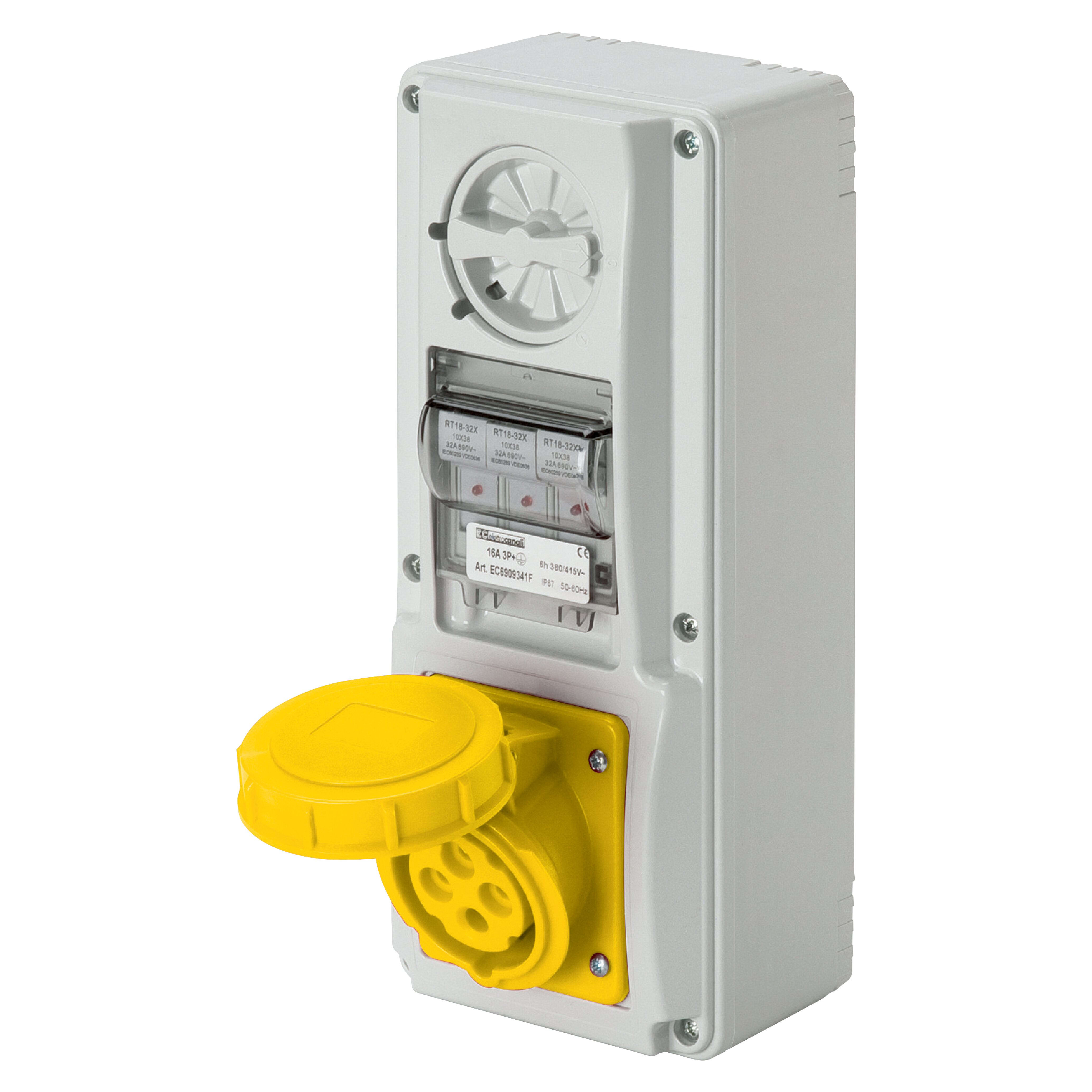 ELETTROCANALI SRL ETNEC6919441F PRESA IVCBF CON FONDO IP65 110V 2P+T 16A