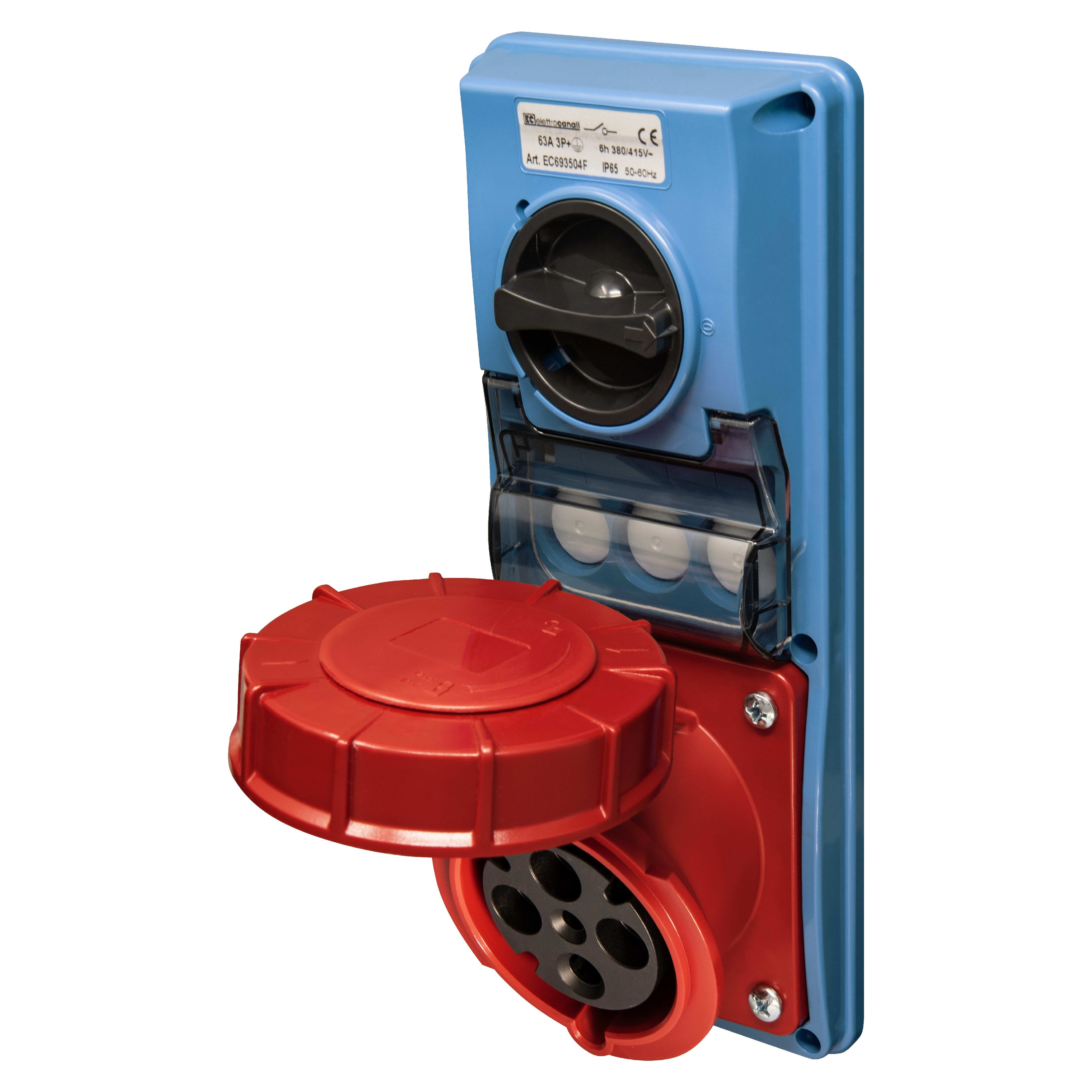ELETTROCANALI SRL ETNEC693504 PRESA IVSBF SENZA FONDO IP65 380V 3P+T 6