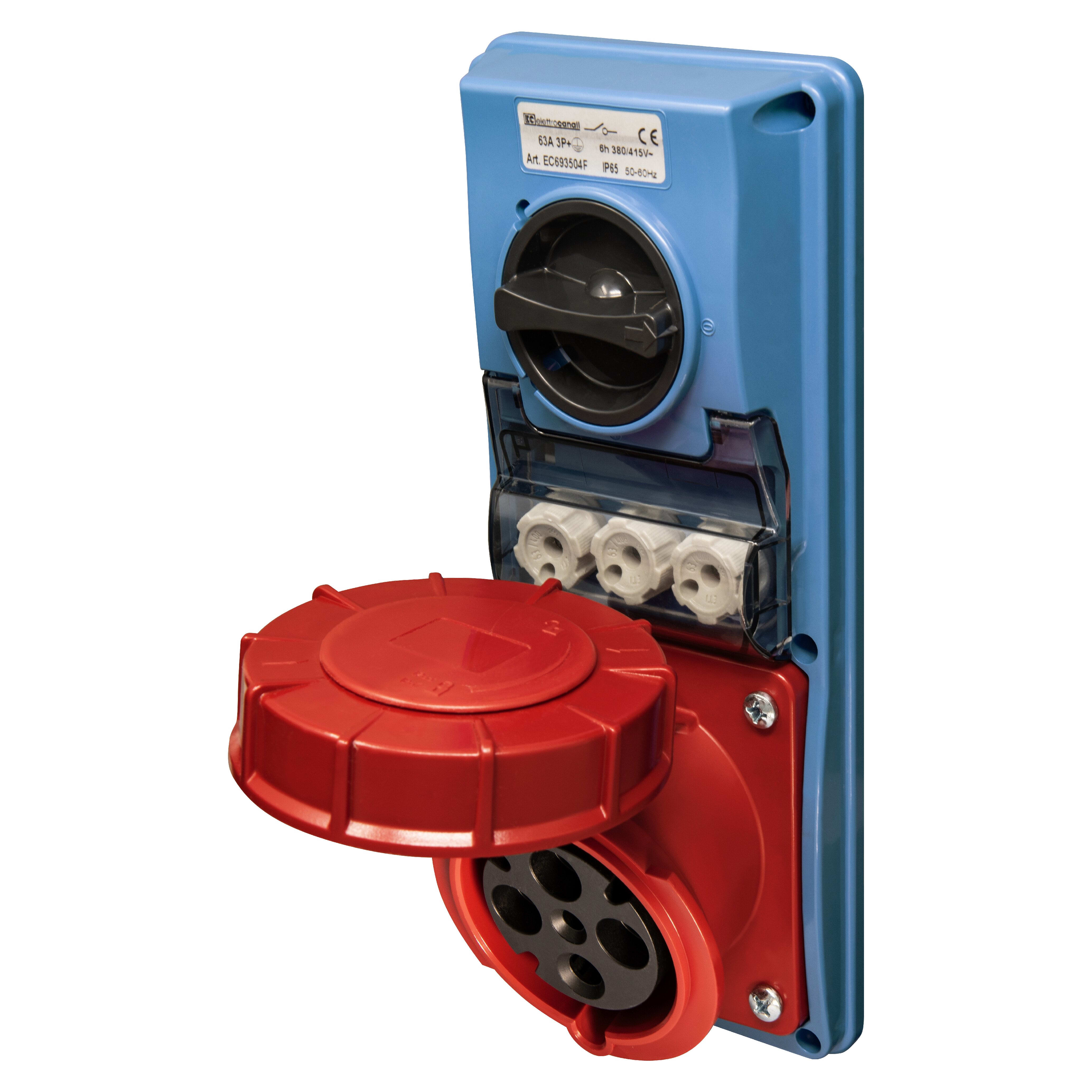 ELETTROCANALI SRL ETNEC693504F PRESA IVCBF SENZA FONDO IP65 380V 3P+T 6