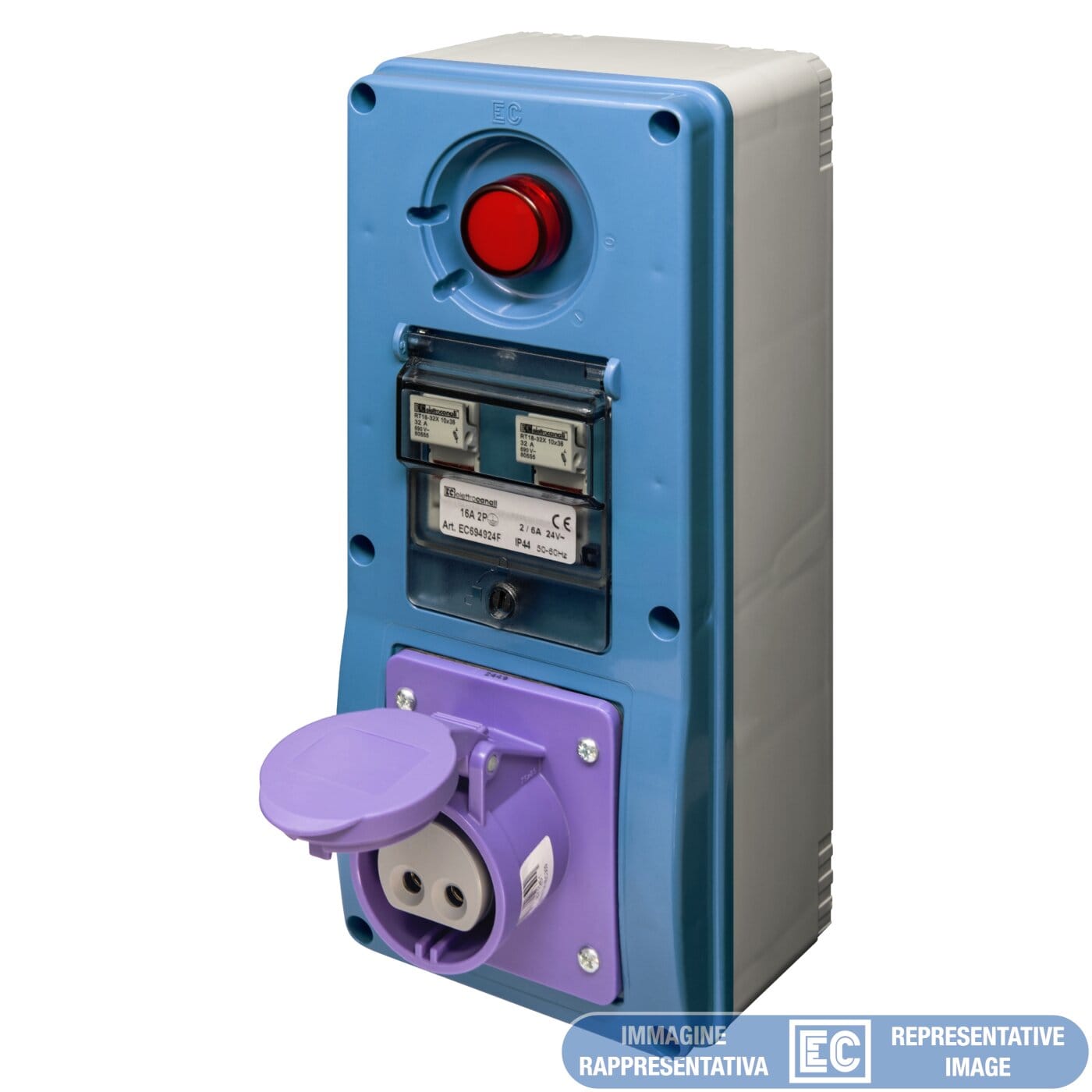ELETTROCANALI SRL ETNEC6949241 PRESA SELV 24V 150VA PARETE 2P 16A