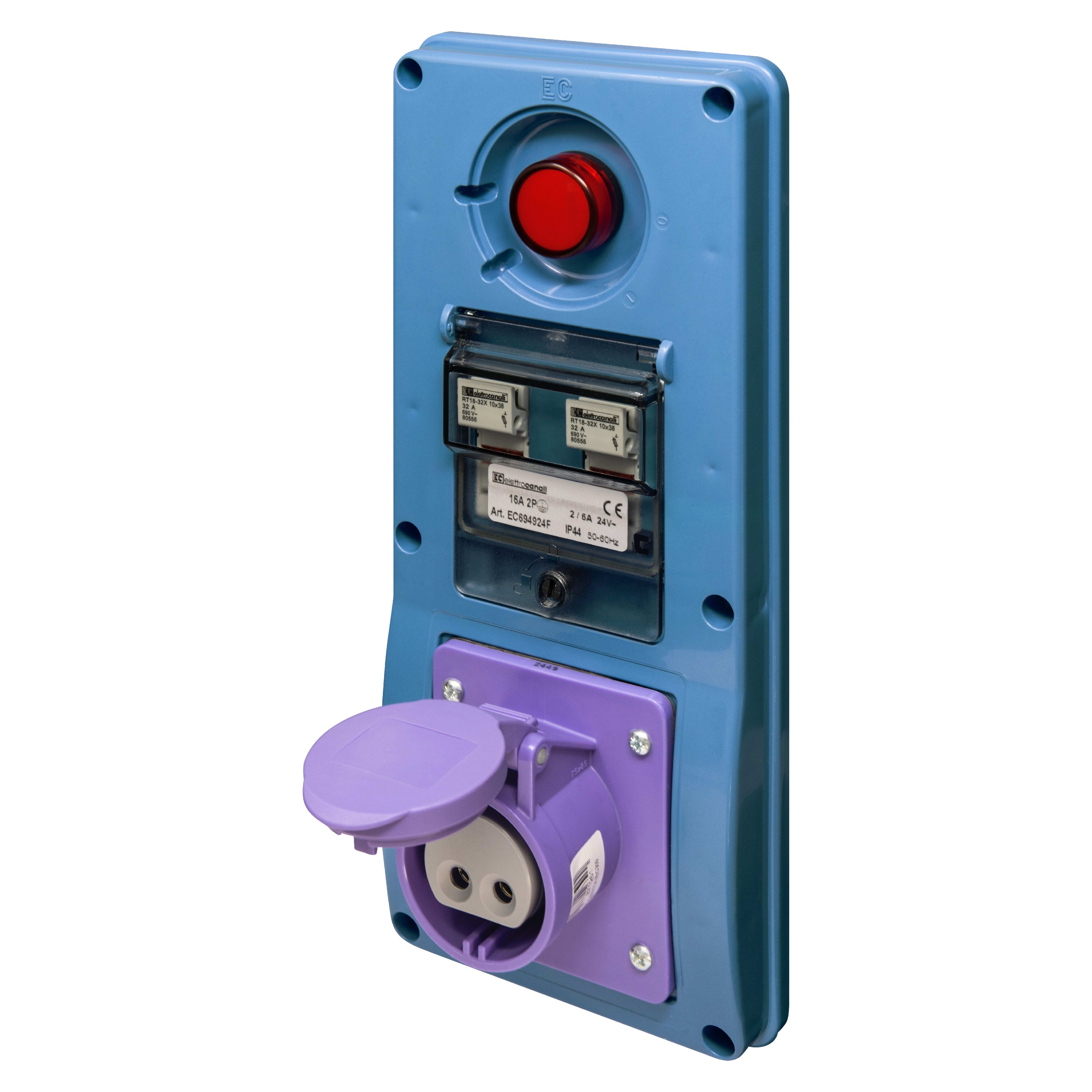 ELETTROCANALI SRL ETNEC694924F PRESA SELV 24V 150VA INCASSO CBF 2P 16A