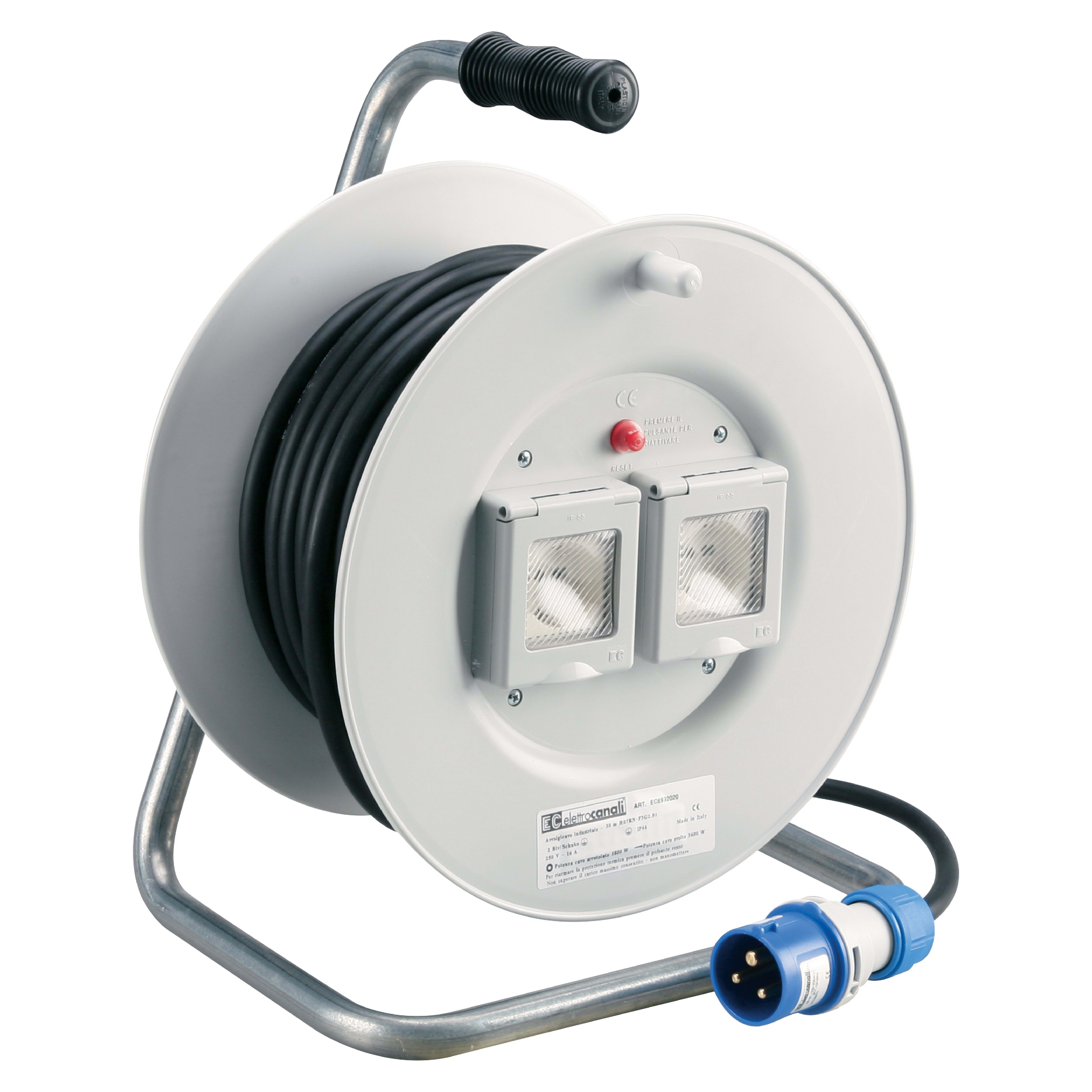 ELETTROCANALI SRL ETNEC6992020 AVVOLGICAVO IND. 2 BIV. 10/16A 30 MT