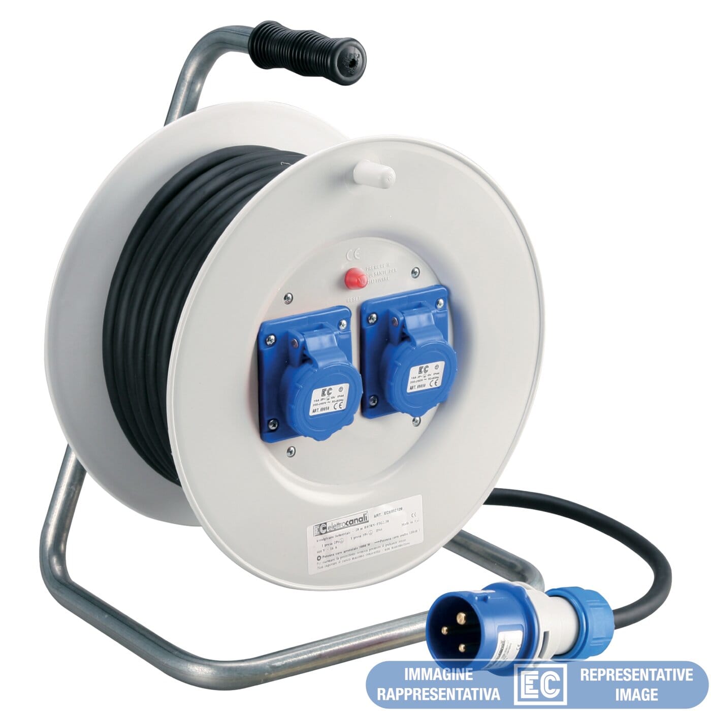 ELETTROCANALI SRL ETNEC6992022L AVVOLGICAVO IND. 1X2P 16A-1XBIV- 40 MT P
