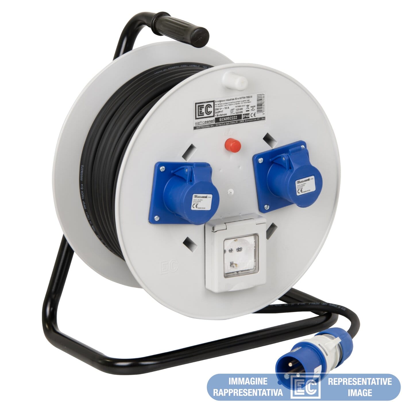 ELETTROCANALI SRL ETNEC6992225 AVVOLGICAVO 3X2P-30 MT 3X2,5 IP44