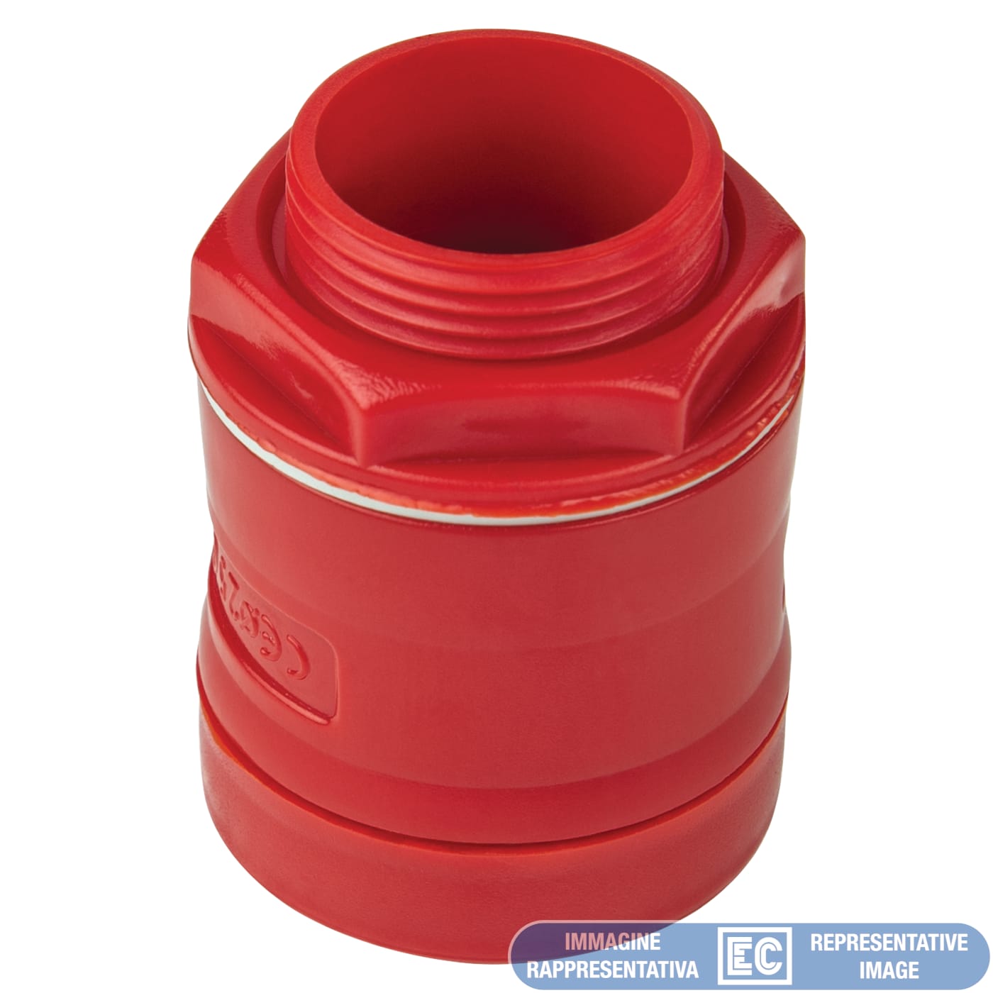 ELETTROCANALI SRL ETNEC70025CR RACCORDO TUBO-SCATOLA IP67 D25 ROSSO