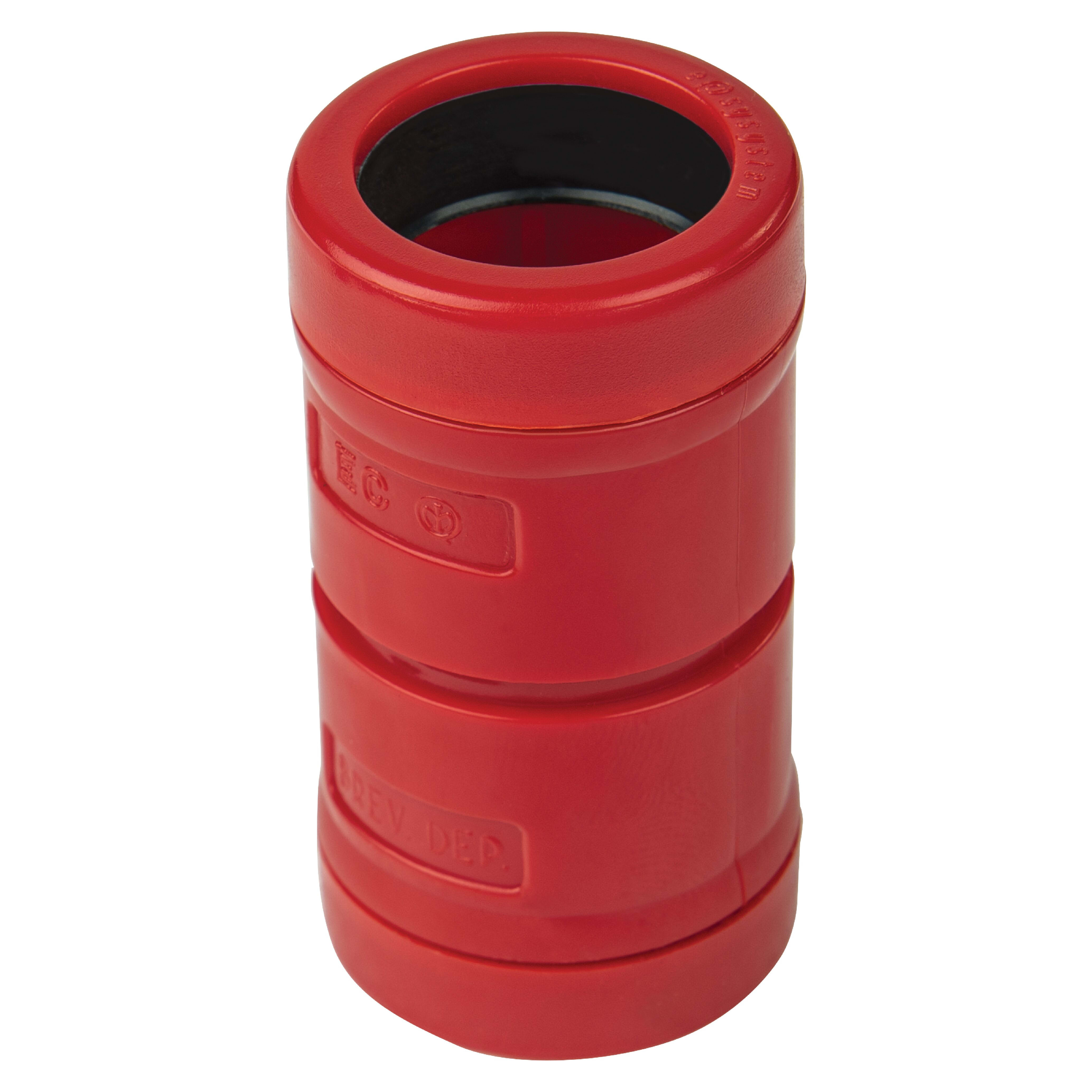 ELETTROCANALI SRL ETNEC71020CR RACCORDO TUBO-TUBO IP67 D20 ROSSO