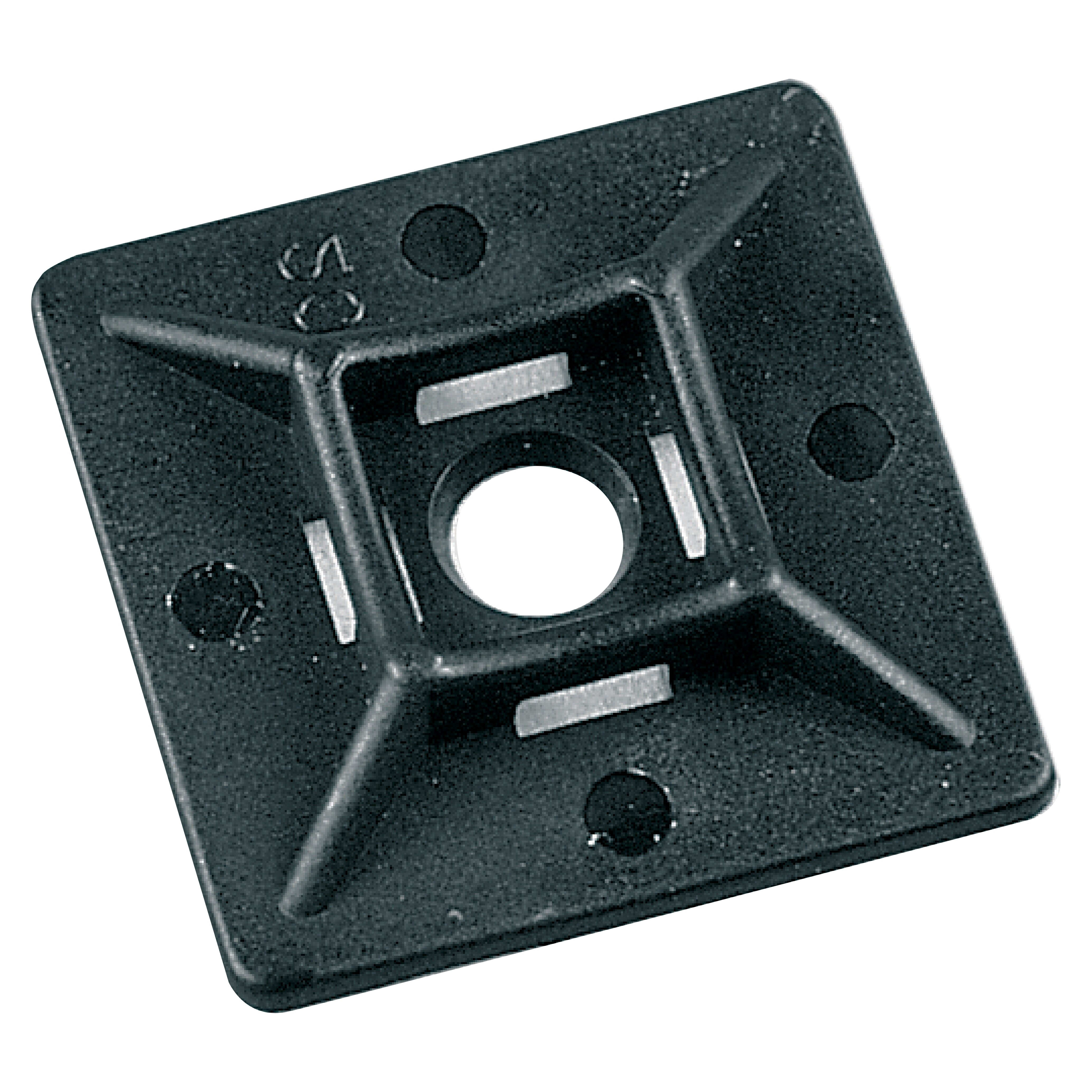 ELETTROCANALI ETNEC84036 BASE BIDIREZIONALE ADESIVA 19X19 MM NERA