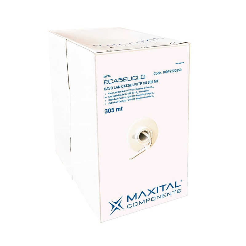 FTE MAXIMAL ITALIA S FTEECA5EUCLG ECA5EUCLG CAVO LAN CAT.5E U/UTP CU 305MT