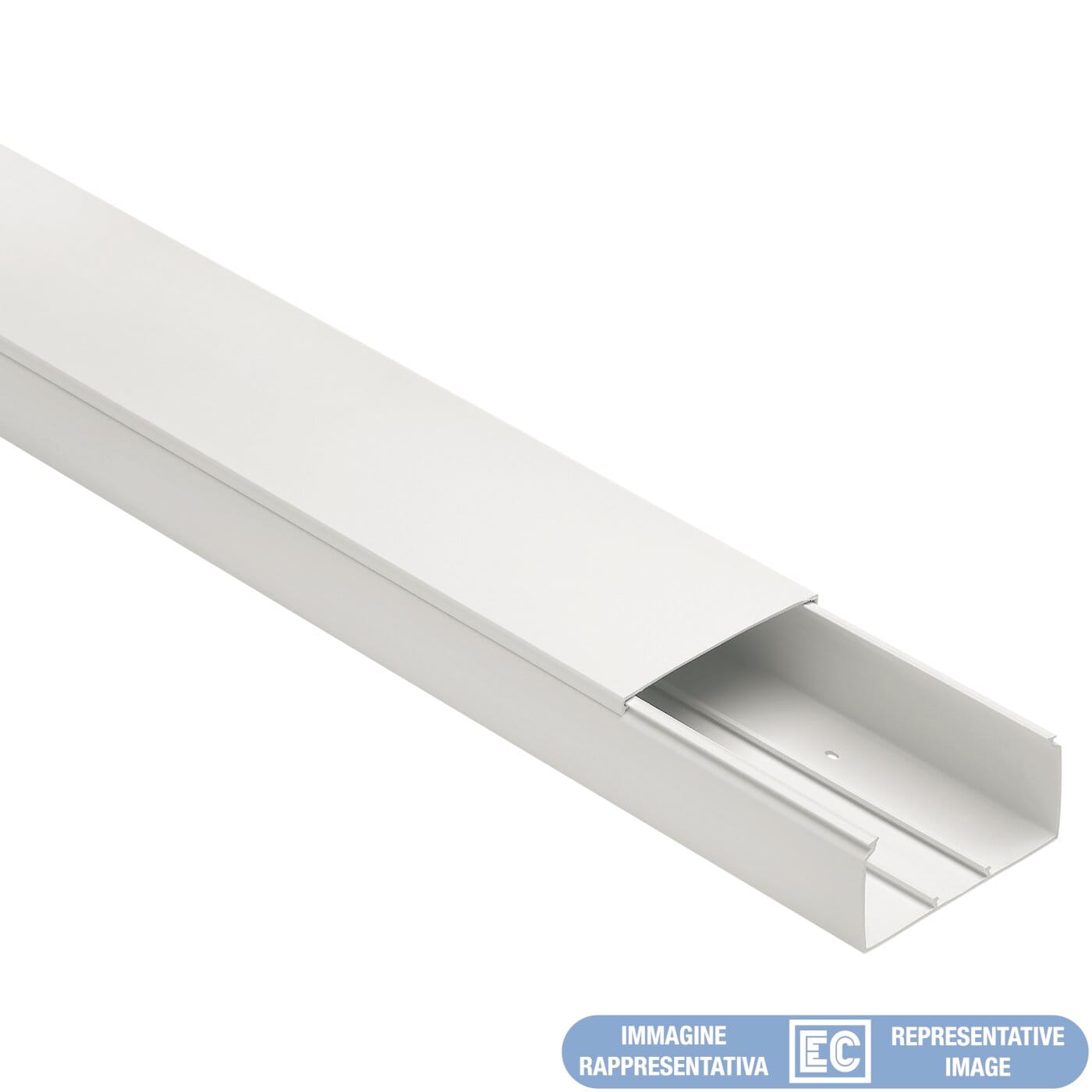 ELETTROCANALI ETNECCP20080B CANALE PORTACAVI DIM. 200X80 BIANCO