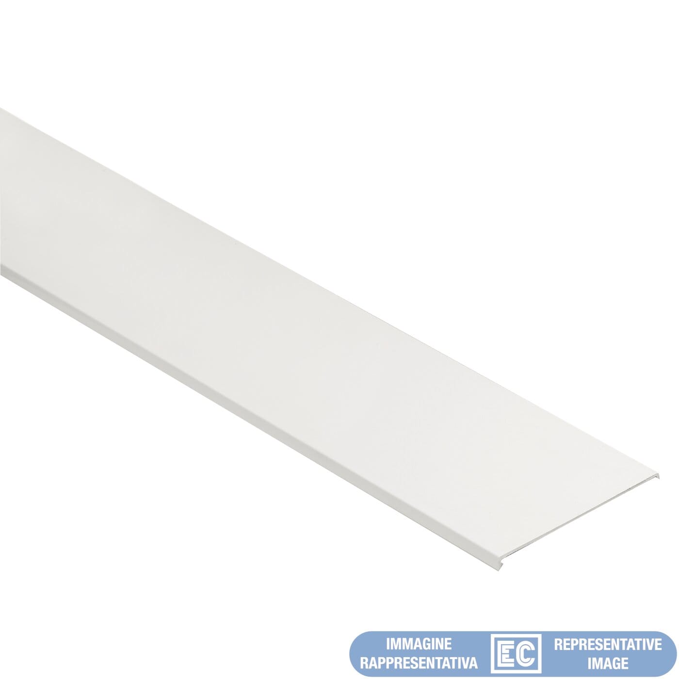 ELETTROCANALI SRL ETNECCR100B COPERCHIO RICAMBIO CANALI 100 MM BIANCO