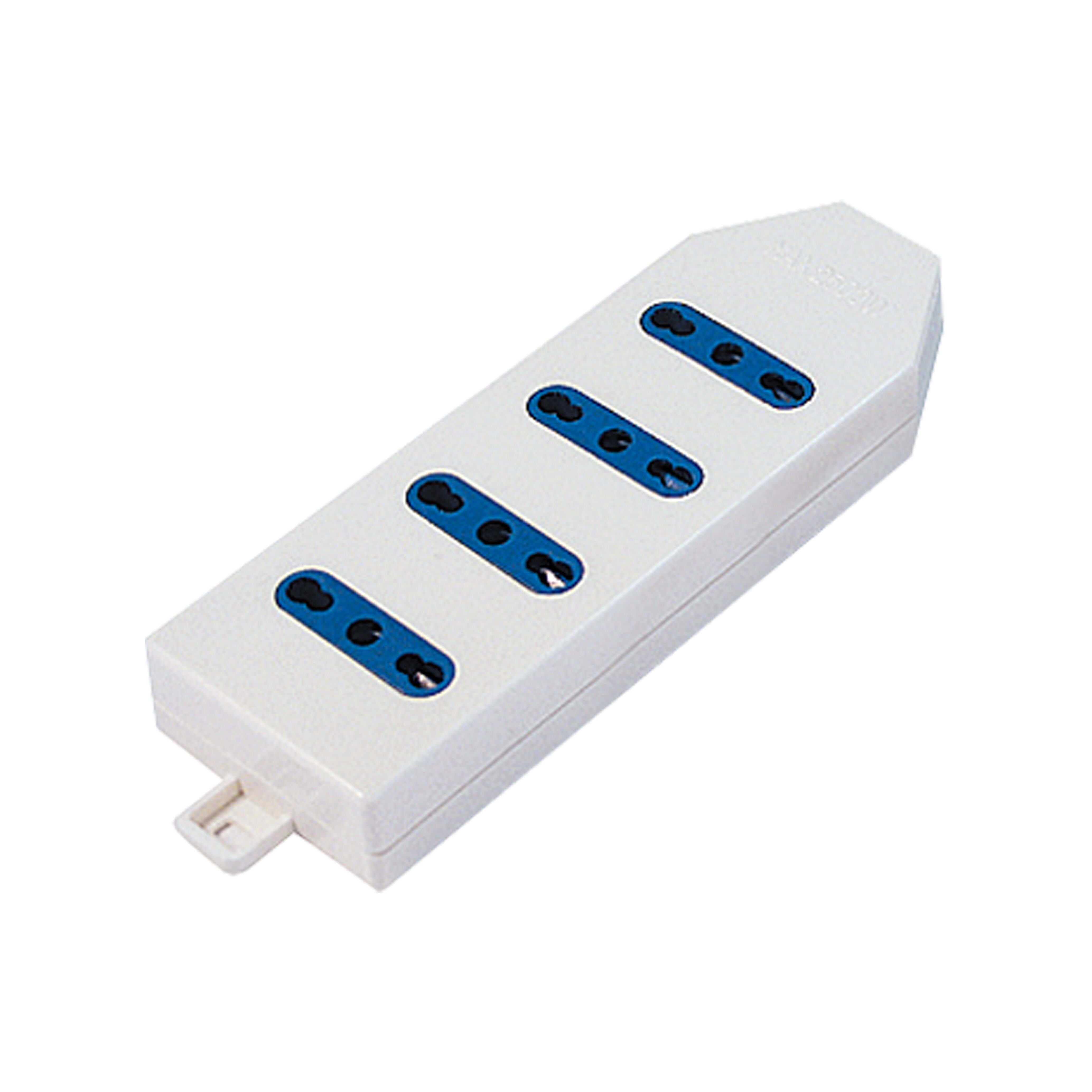 ELETTROCANALI SRL ETNECK11054 MULTIPRESA BIANCA 4 POSTI 10/16A SENZA C