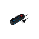 ELETTROCANALI SRL - ETNECK11100N MULTIPRESA NERA 6 POSTI SCHUKO/BIVALENTI