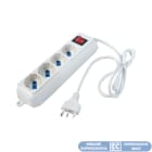 ELETTROCANALI SRL - ETNECK11105 MULTIPRESA BIANCA 5 POSTI SCHUKO/BIVALEN