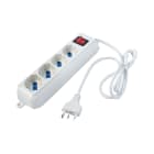 ELETTROCANALI ETNECK11104 MULTIPRESA BIANCA 4 POSTI SCHUKO/BIVALEN