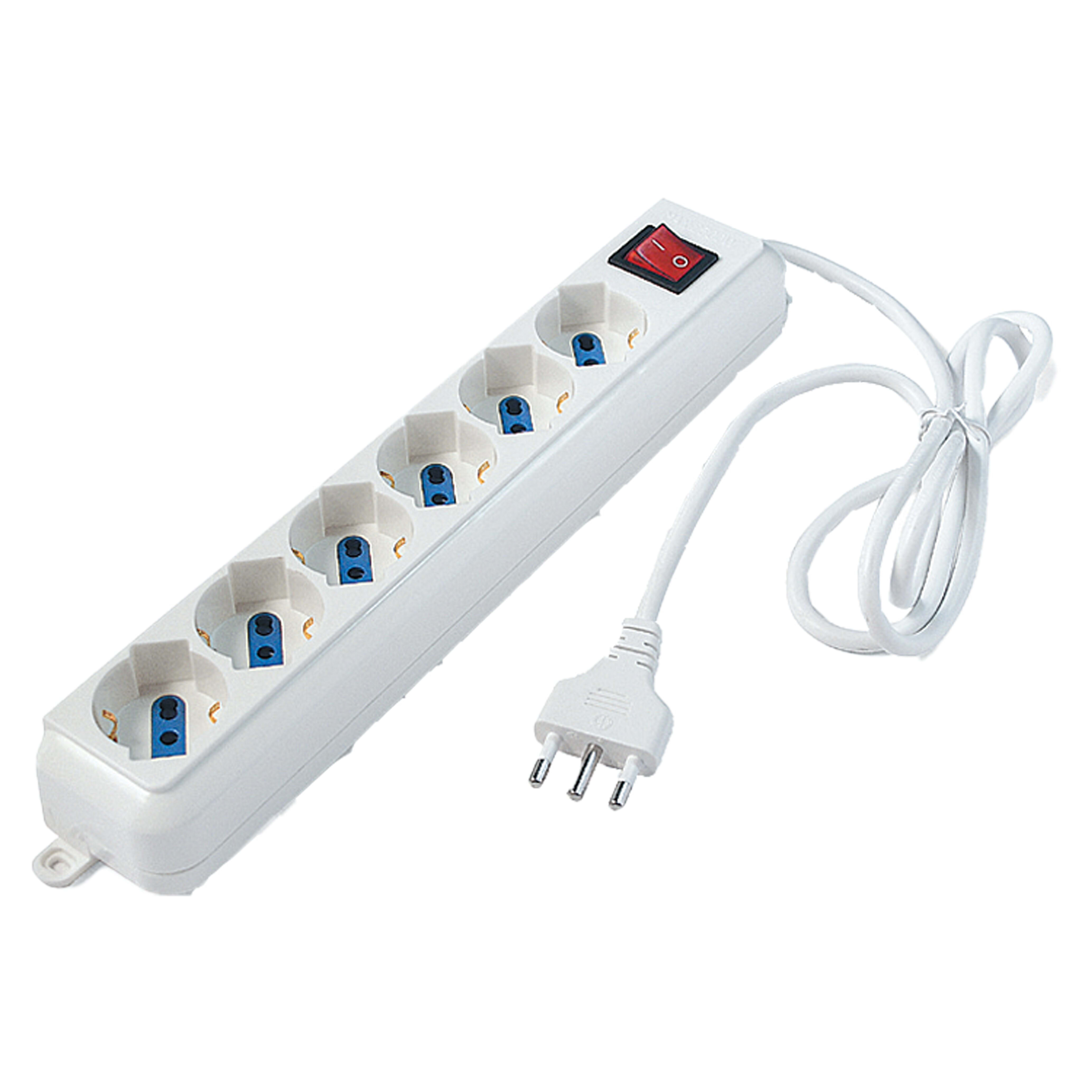ELETTROCANALI SRL ETNECK11106 MULTIPRESA BIANCA 6 POSTI SCHUKO/BIVALEN