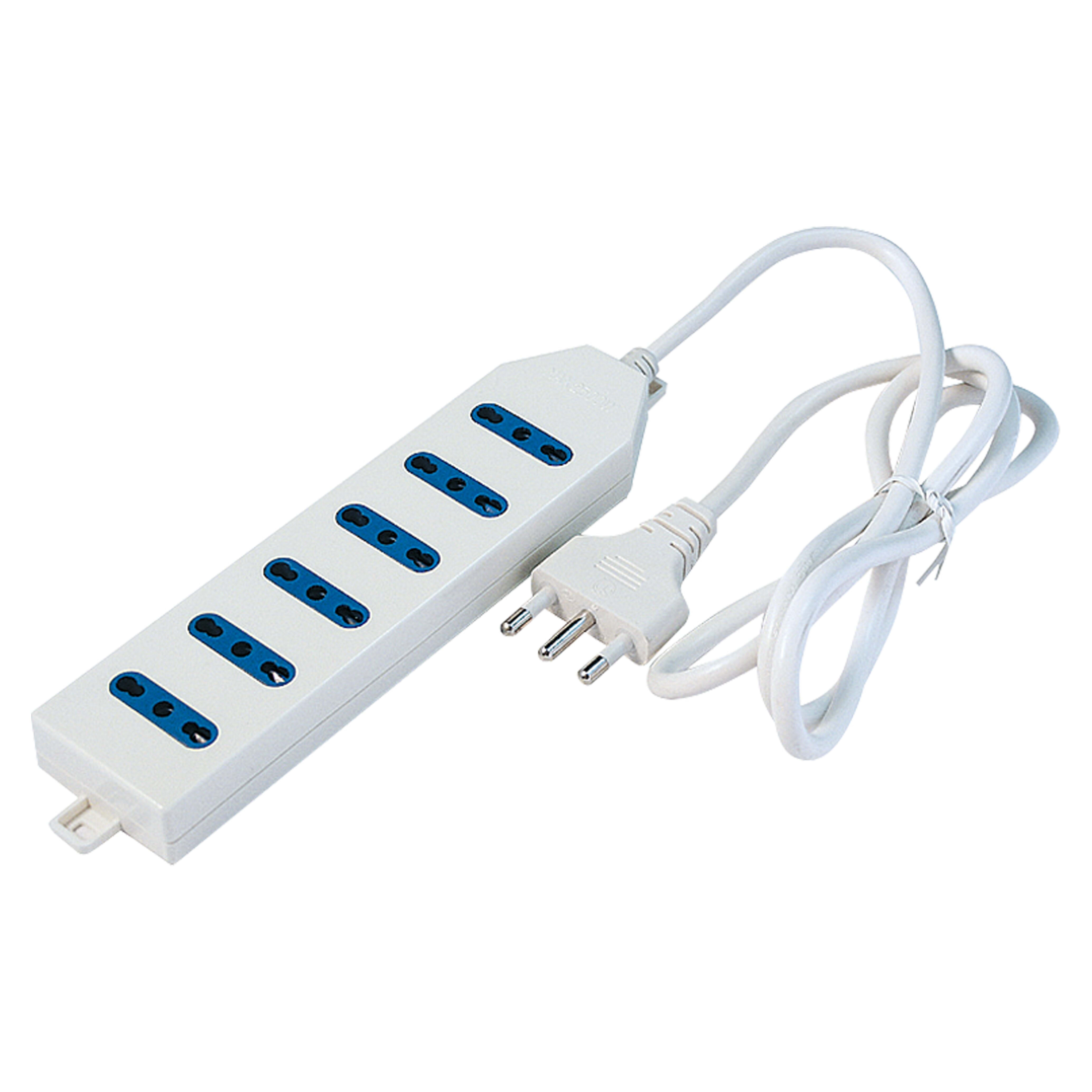 ELETTROCANALI SRL ETNECK11156 MULTIPRESA BIANCA 6 POSTI 10/16A CON CAV