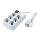 ELETTROCANALI SRL - ETNECK11406 MULTIPRESA COMPACT 6 POSTI SCHUKO/BIV.