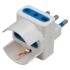 ELETTROCANALI SRL - ETNECK33407 ADATTATORE TRIPLO SCHUKO/BIV. BIANCO 16A
