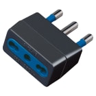 ELETTROCANALI SRL - ETNECK33411 ADATTATORE BIV. NERO SPINA 16A