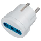 ELETTROCANALI SRL - ETNECK33503 ADATTATORE BIV. BIANCO SPINA SCHUKO 16A