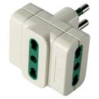 ELETTROCANALI SRL - ETNECK33606 ADATTATORE TRIPLO BIV. BIANCO SPINA 16A