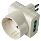 ELETTROCANALI ETNECK33607 ADATTAT. TRIPLO BIANCO SCHUKO/10A SPINA