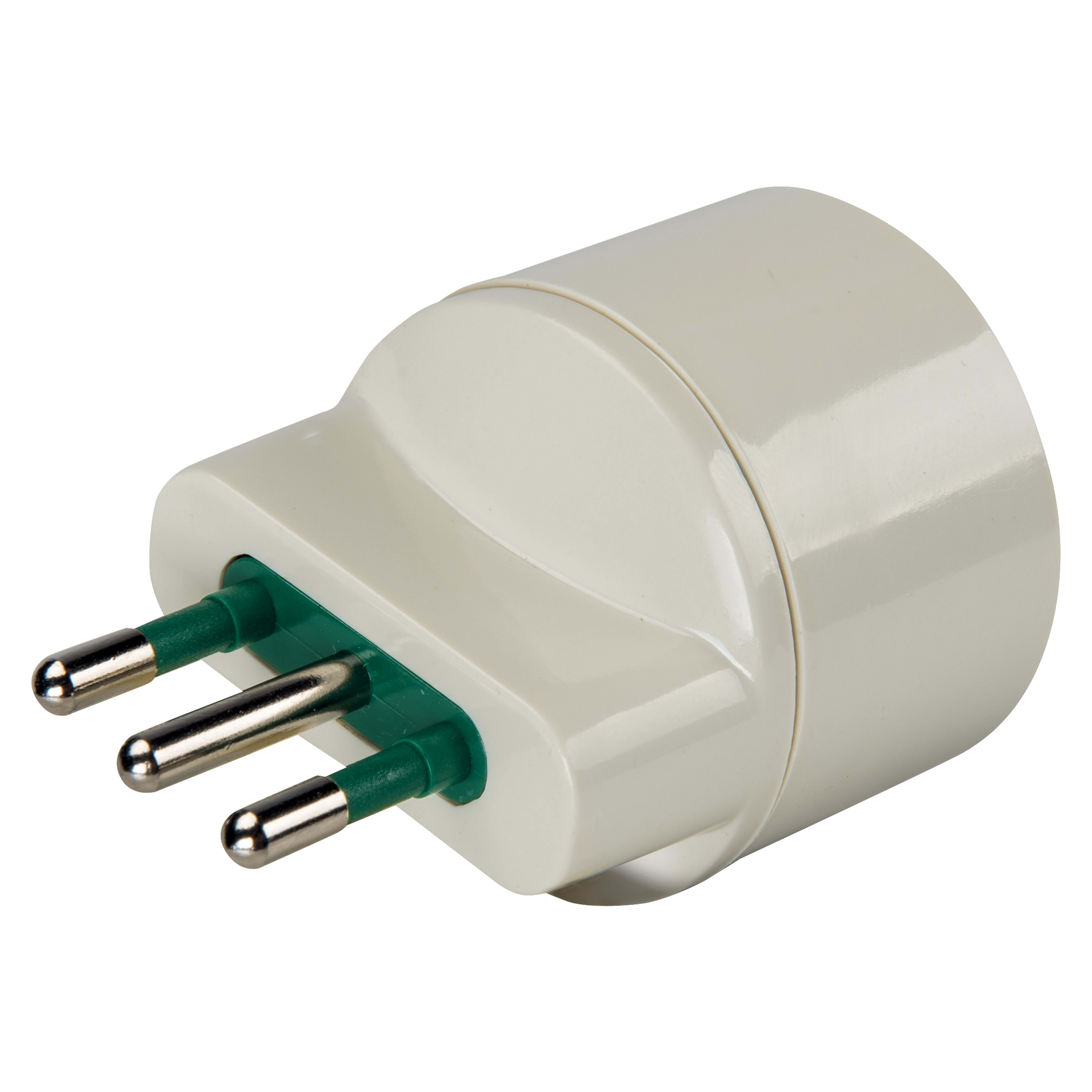 ELETTROCANALI SRL ETNECK33609 ADATTATORE SCHUKO BIANCO 10A