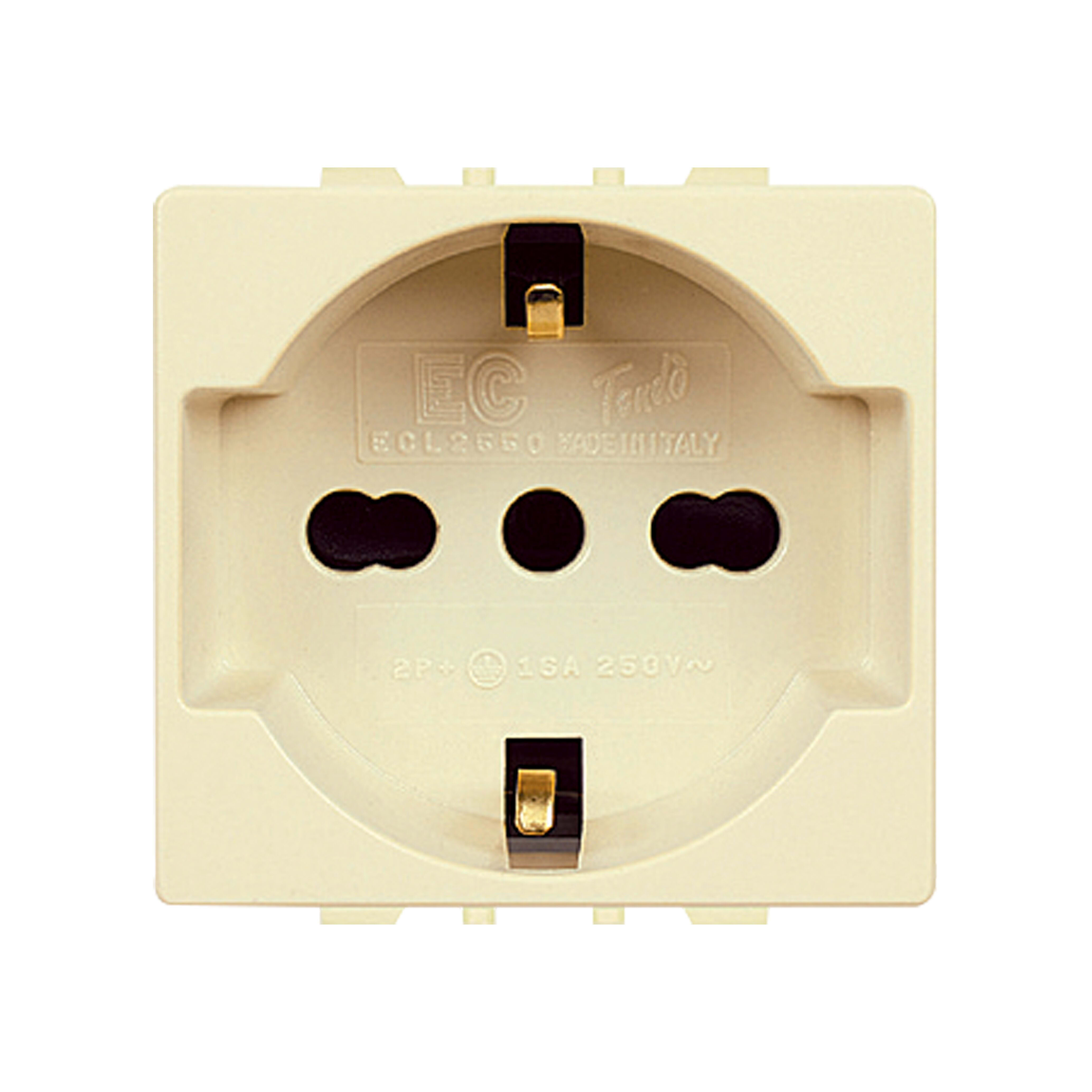 ELETTROCANALI SRL ETNECL2550 PRESA ITA/TED TRIV.SIC.TONDO 2P+T 10/16A