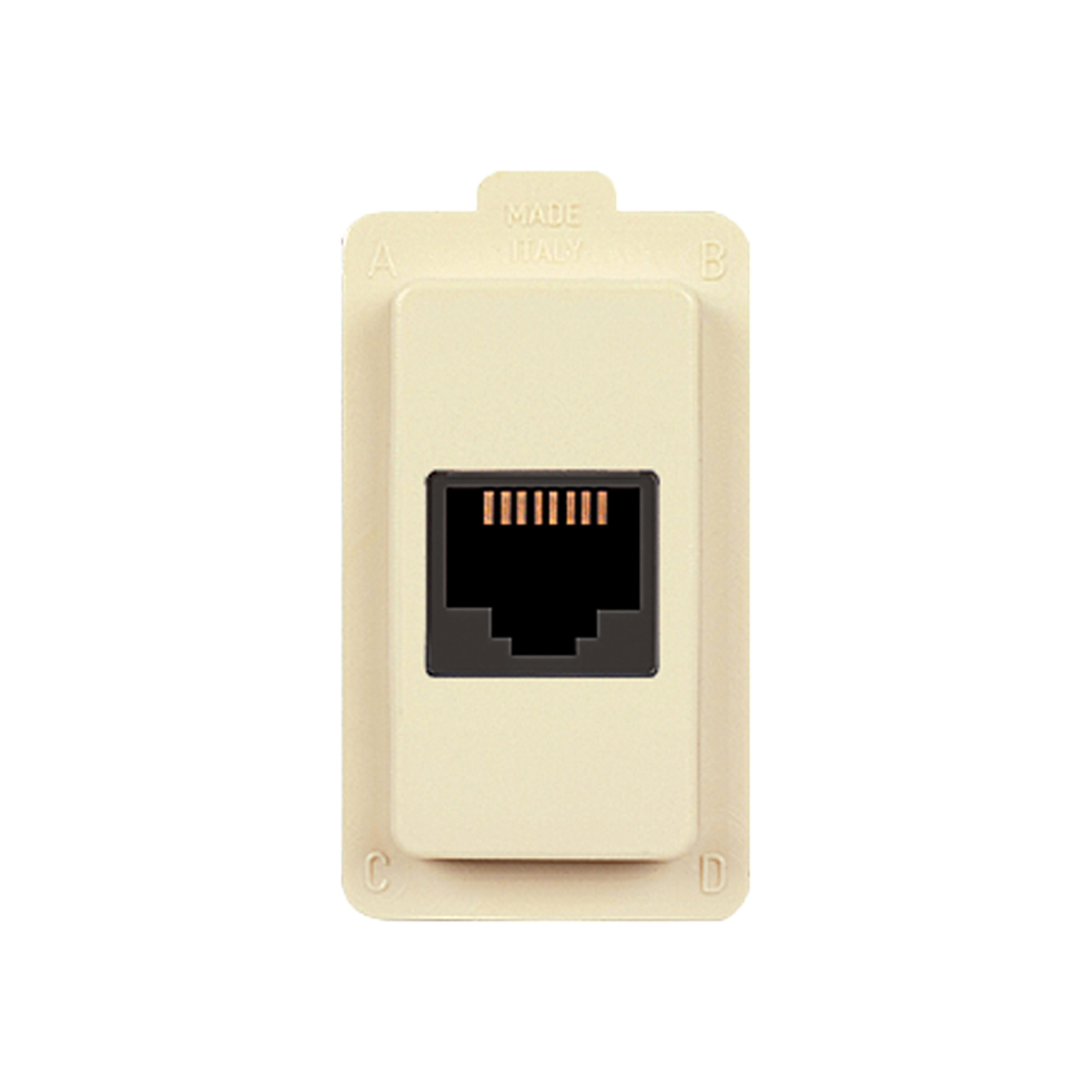 ELETTROCANALI SRL ETNECL2584 PRESA TEL.RJ11-RJ12 AUTOCRIMP.TONDO