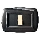 ELETTROCANALI ETNECL2591N PLACCA TONDO 1 MODULO NERO