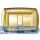 ELETTROCANALI SRL - ETNECL2596OR PLACCA TONDO 6 MODULI ORO