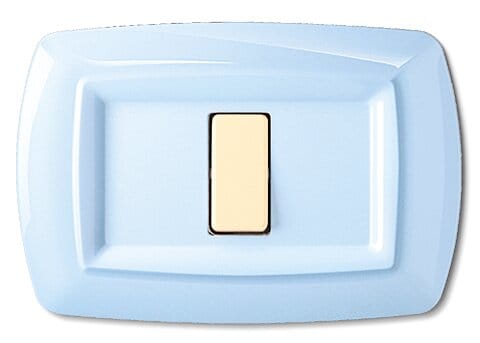 ELETTROCANALI SRL ETNECL2591PA PLACCA TONDO 1 MOD.AZZURRO PASTELLO