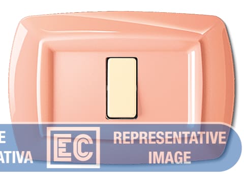 ELETTROCANALI SRL ETNECL2598PY PLACCA TONDO X UNEL DEC.GIALLO PASTELLO