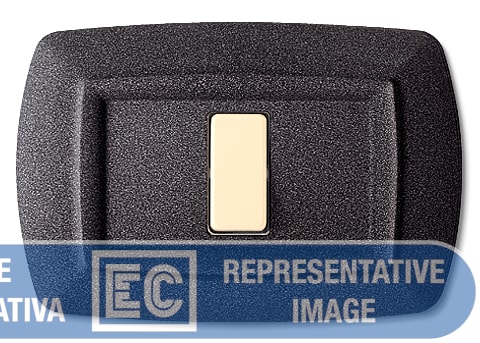 ELETTROCANALI SRL ETNECL2594V-GN PLACCA TONDO 4 MOD.VULC. GRIGIO NOTTE