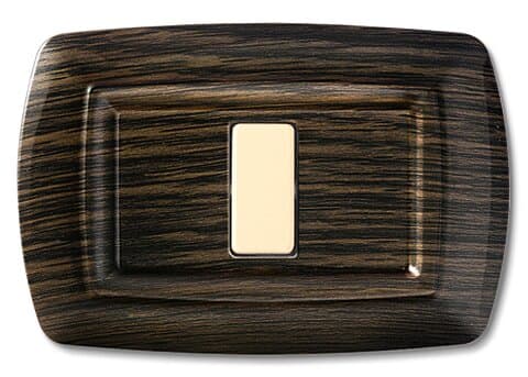 ELETTROCANALI SRL ETNECL2591WG PLACCA TONDO 1 MODULO WENGE