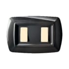 ELETTROCANALI ETNECL2592N PLACCA TONDO 2 MODULI NERO