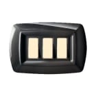 ELETTROCANALI ETNECL2593N PLACCA TONDO 3 MODULI NERO