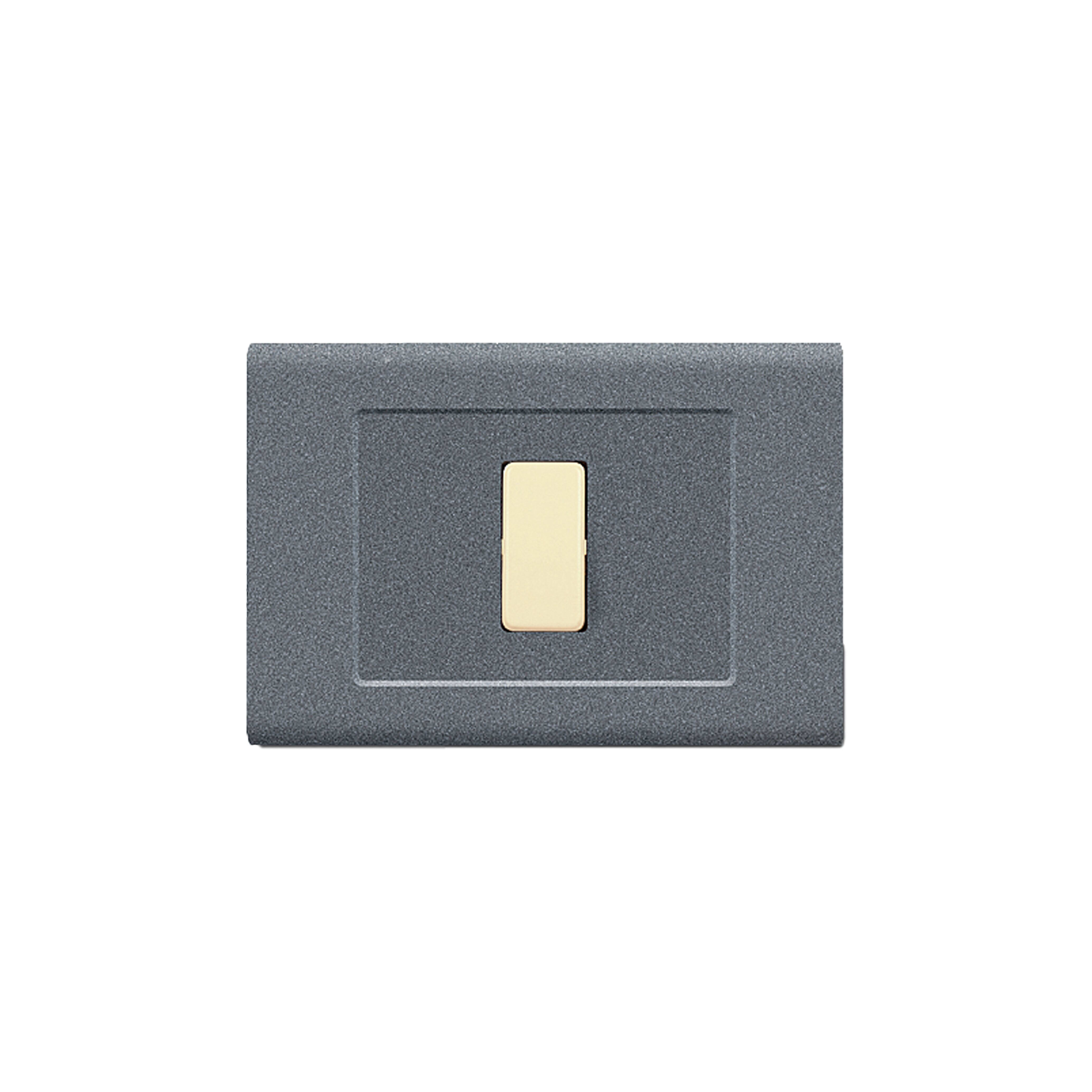 ELETTROCANALI SRL ETNECL2691V-GC PLACCA TONDO Q 1 MOD.VULC. GRIGIO CHIARO