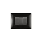 ELETTROCANALI ETNECL2883N PLACCA MYLIFE Q 3 MODULI NERO