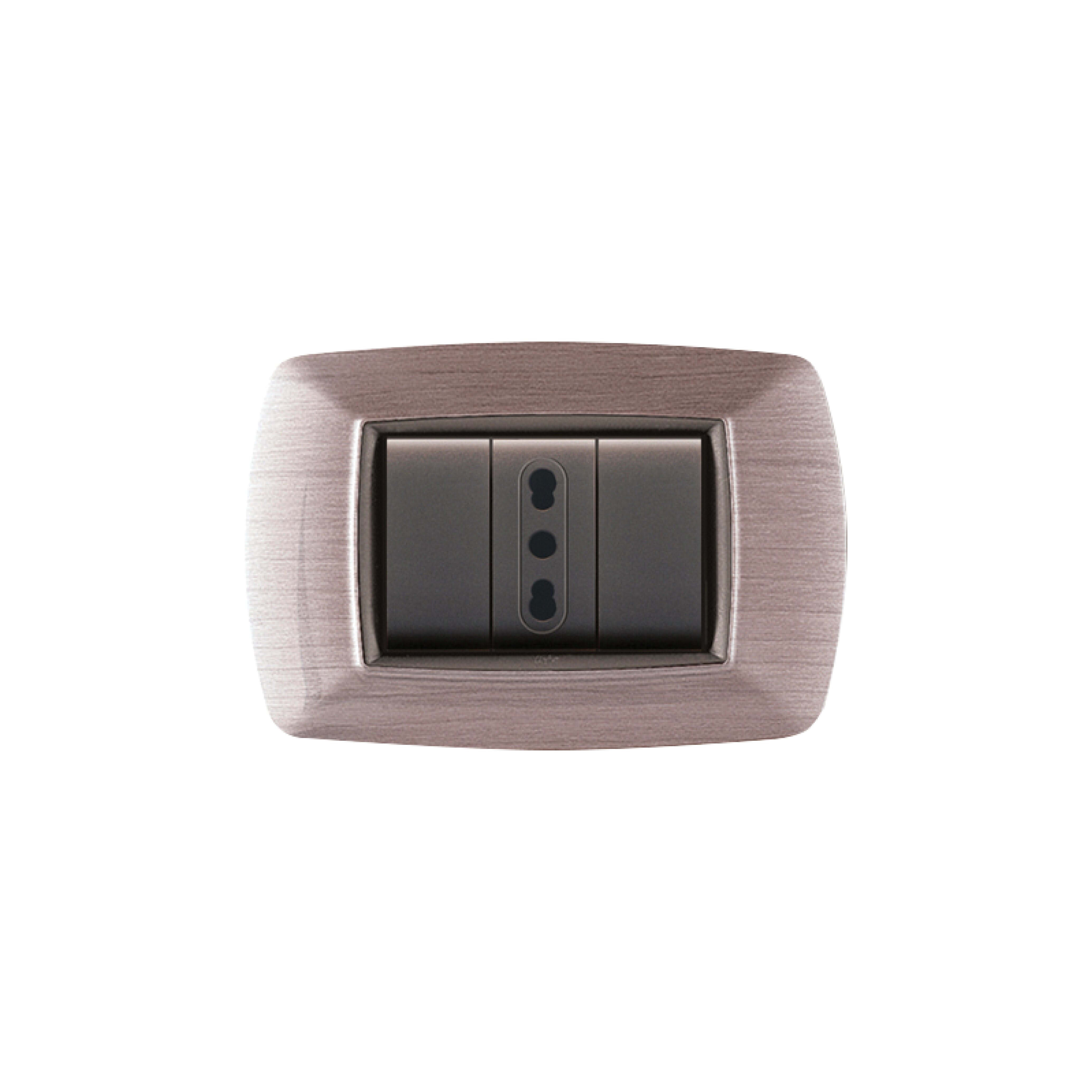 ELETTROCANALI SRL ETNECL2983AS PLACCA MYLIFE 3 MOD.ACCIAIO SATINATO