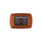ELETTROCANALI ETNECL2983LC PLACCA MYLIFE 3 MOD.LEGNO CHIARO