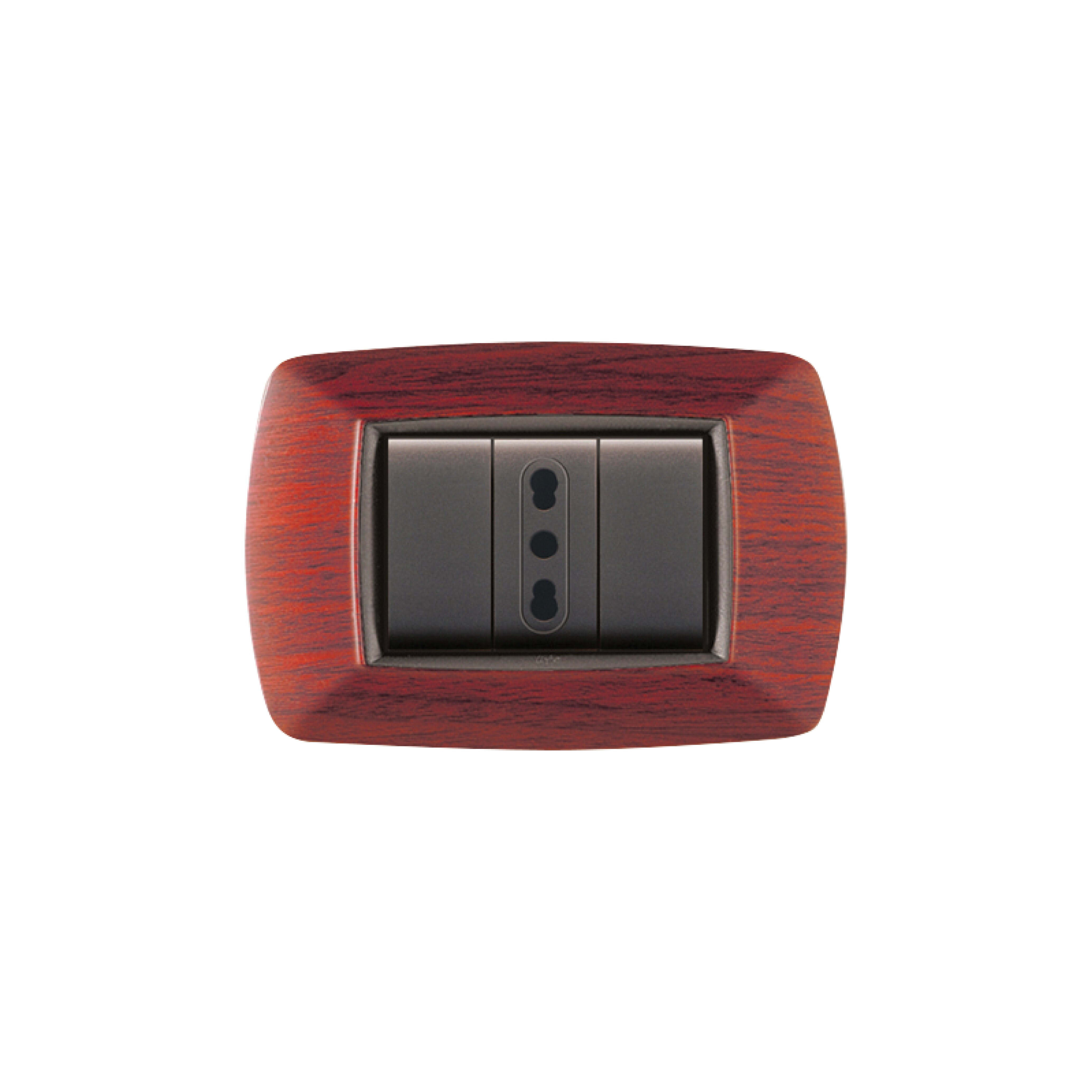 ELETTROCANALI SRL ETNECL2983LS PLACCA MYLIFE 3 MOD.LEGNO SCURO