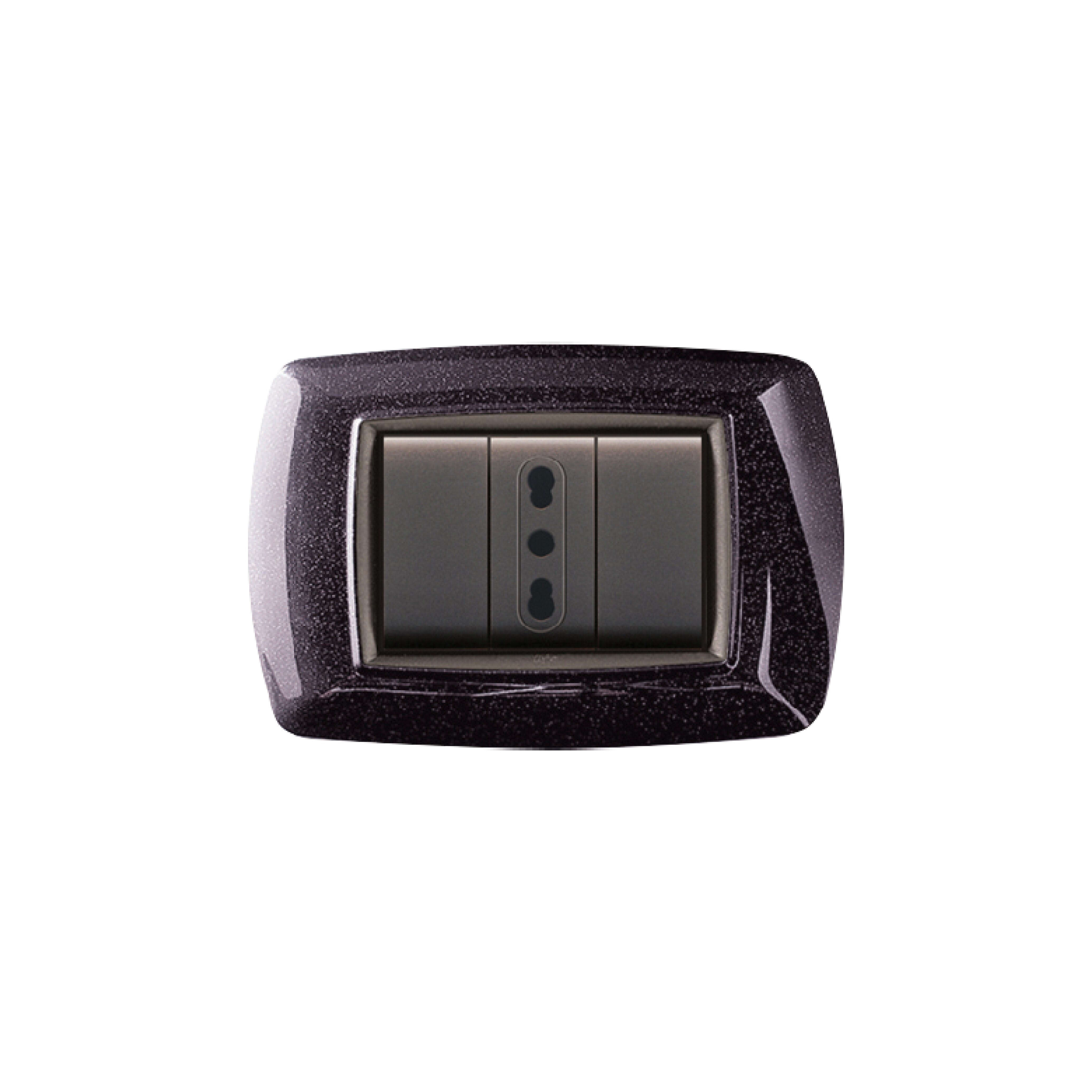 ELETTROCANALI SRL ETNECL2983NG PLACCA MYLIFE 3 MOD.NERO GLITTERING