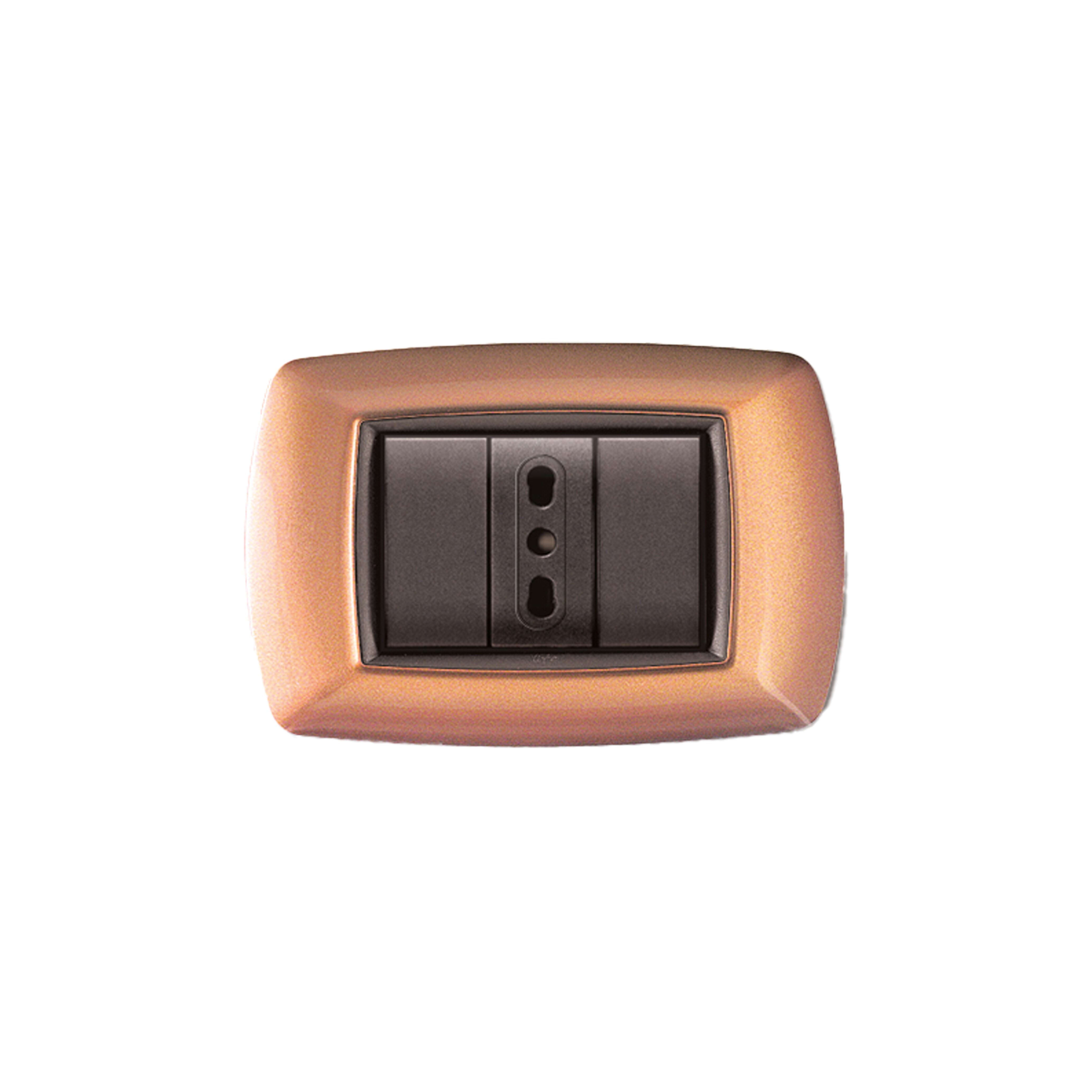 ELETTROCANALI SRL ETNECL2983RM PLACCA MYLIFE 3 MODULI RAME