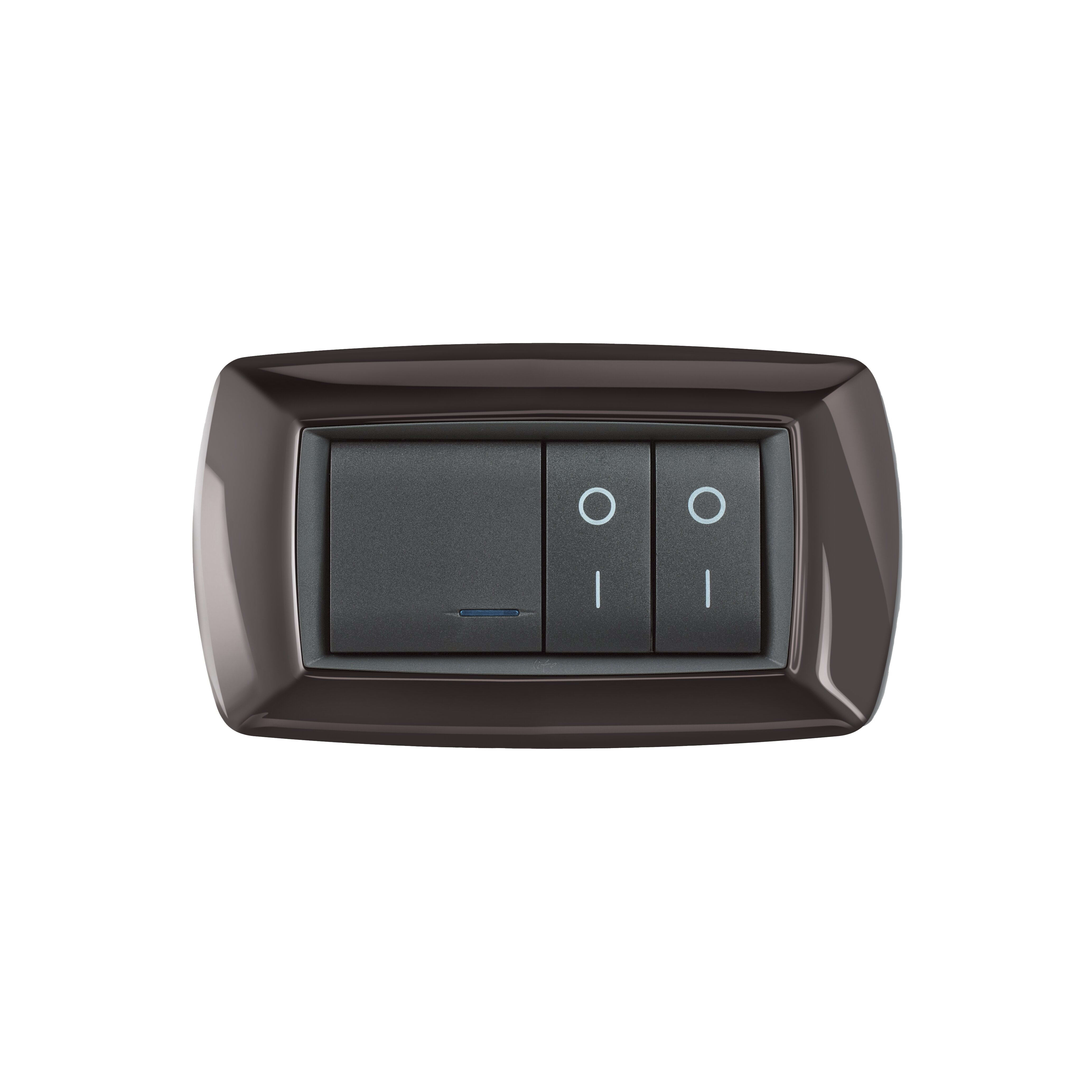 ELETTROCANALI SRL ETNECL2984GS PLACCA MYLIFE 4 MOD.GRIGIO SCURO