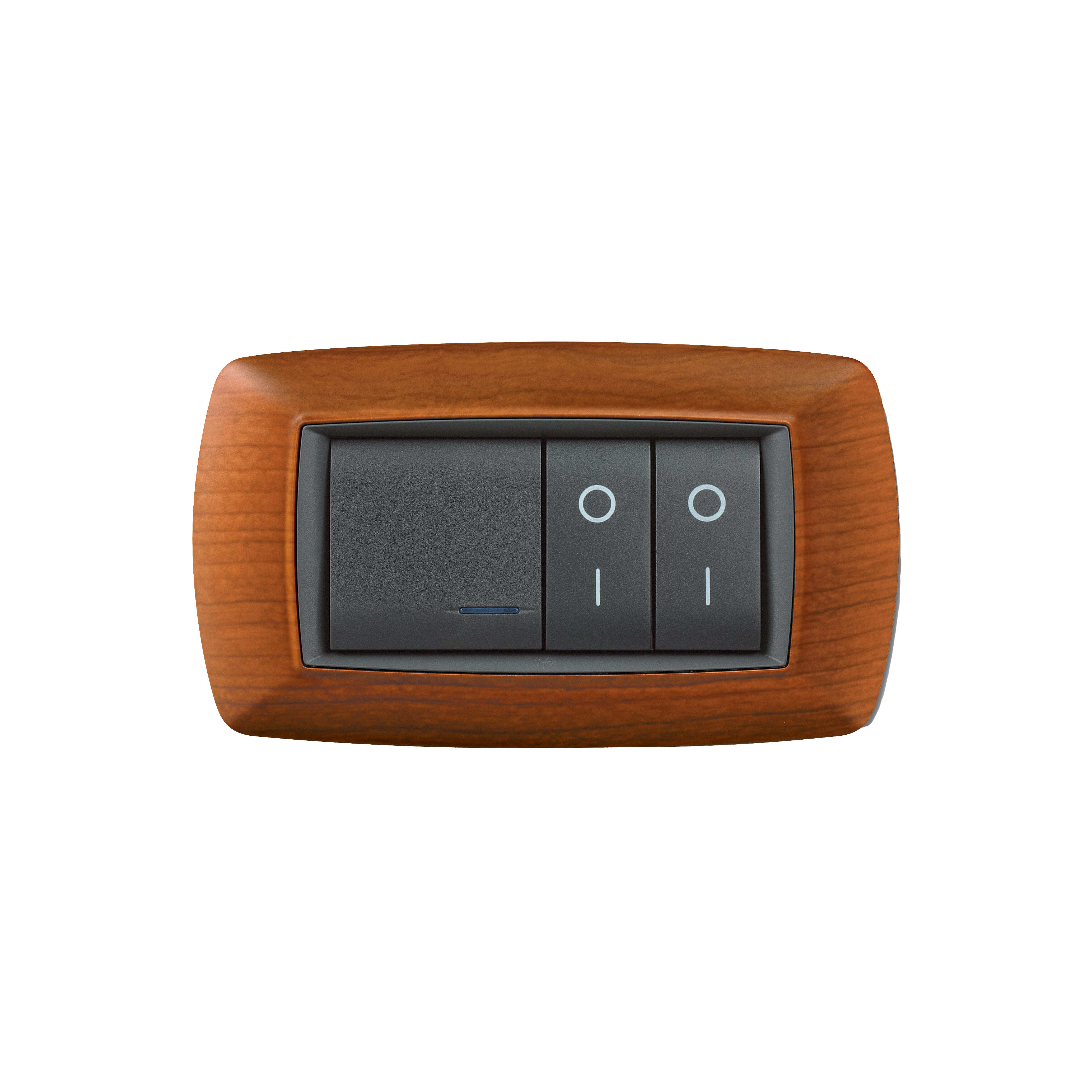 ELETTROCANALI SRL ETNECL2984LC PLACCA MYLIFE 4 MOD.LEGNO CHIARO