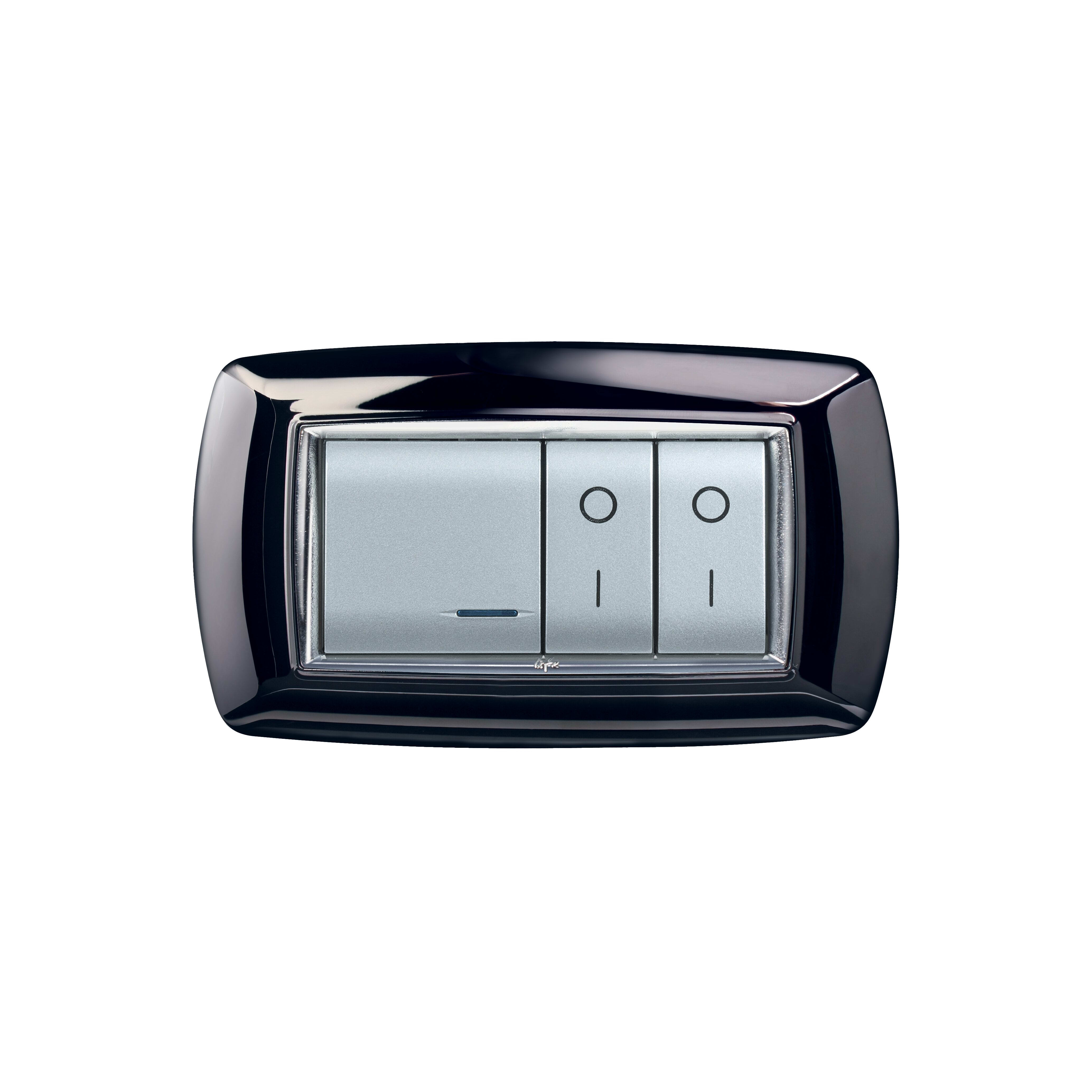 ELETTROCANALI SRL ETNECL2984MB PLACCA MYLIFE 4 MOD.METAL BLACK