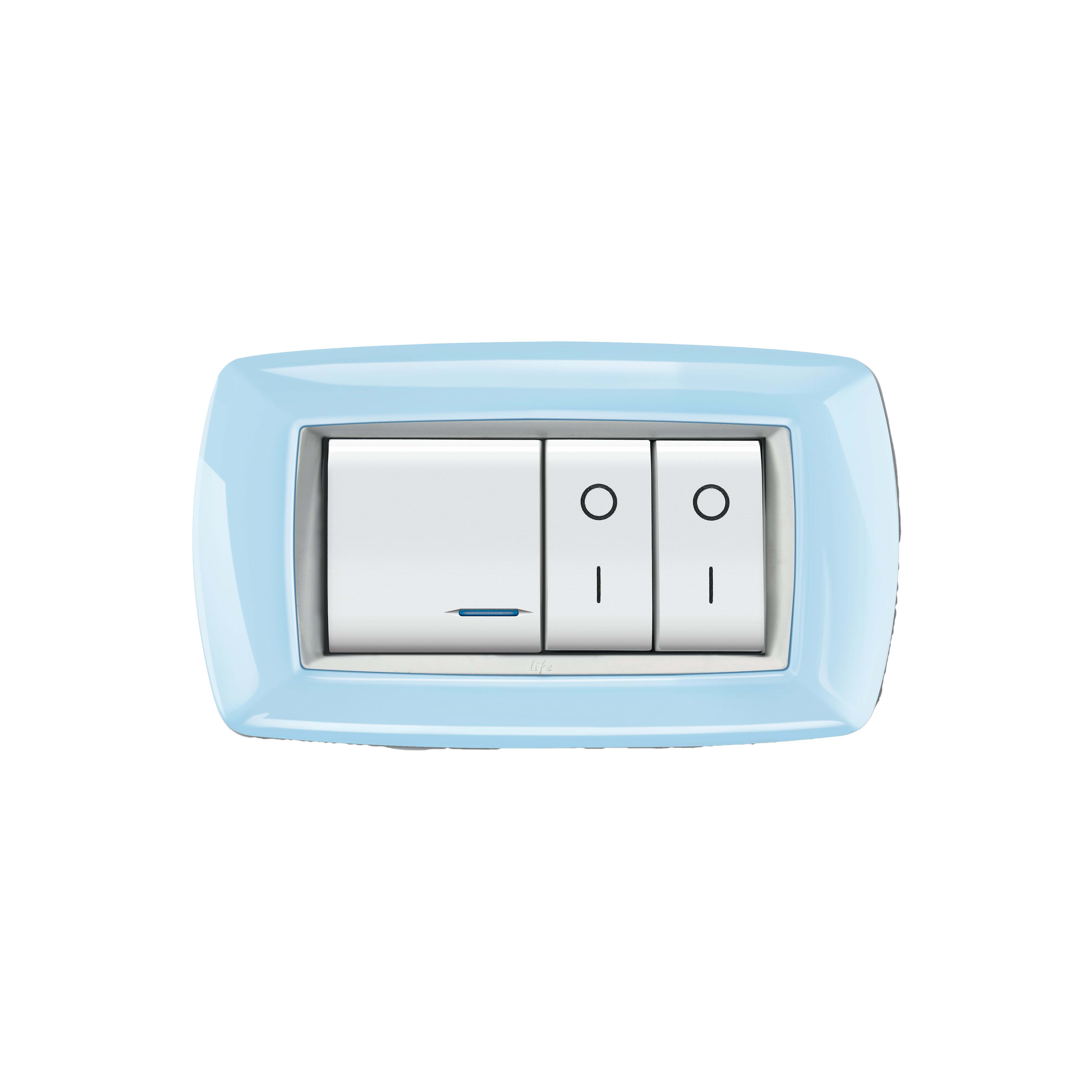 ELETTROCANALI SRL ETNECL2984PA PLACCA MYLIFE 4 MOD.AZZURRO PASTELLO